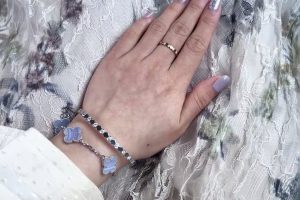 Chaumet bee my love stack with van cleef bracelet and Cartie love bracelet