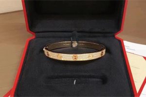 Iced Out Cartier Love Bracelet