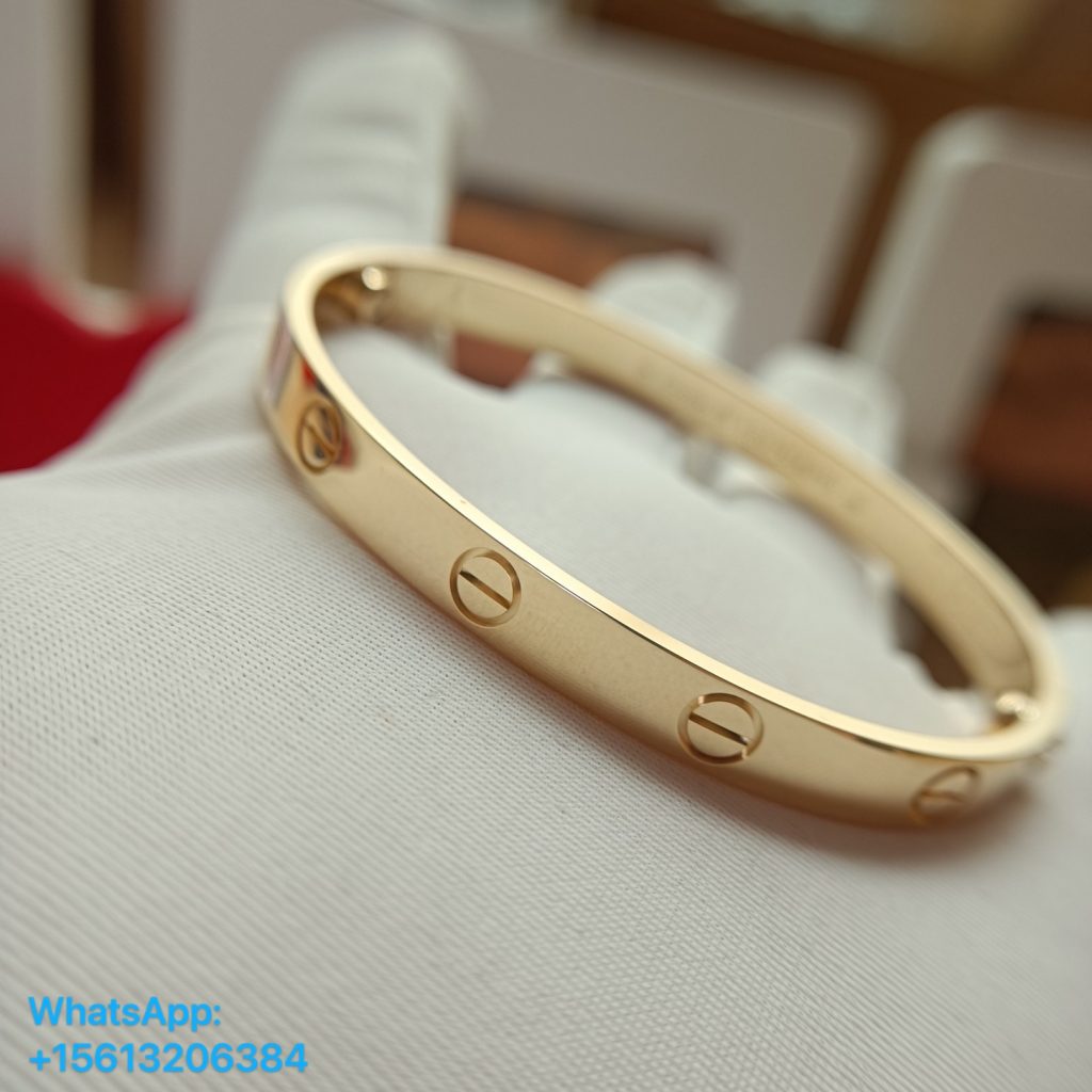 Solid Real 18K Gold CARTIER LOVE BRACELET by 1:1 Copy - Design