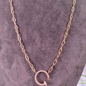 Cartier Juste Un Clou Pure 18K Rose Gold Neklace with Diamonds