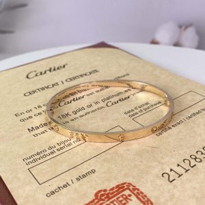 Cartier Love Pure 18K Yellow Gold Bracelet Small Model