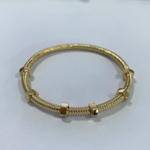 B6063817 Ecrou De Cartier Solid 18K Yellow Gold Bracelet
