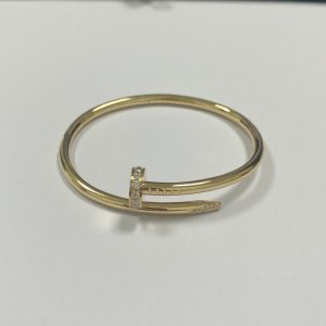 Replica Cartier Juste Un Clou Bracelet 18K Yellow Gold Diamonds