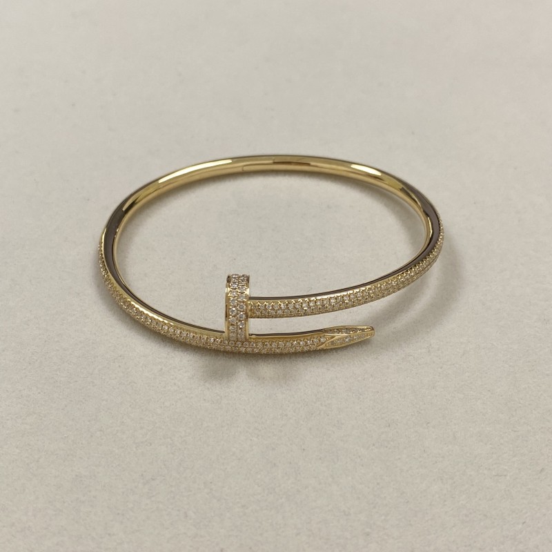 Replica Cartier Juste Un Clou Bracelet 18K Yellow Gold Diamond