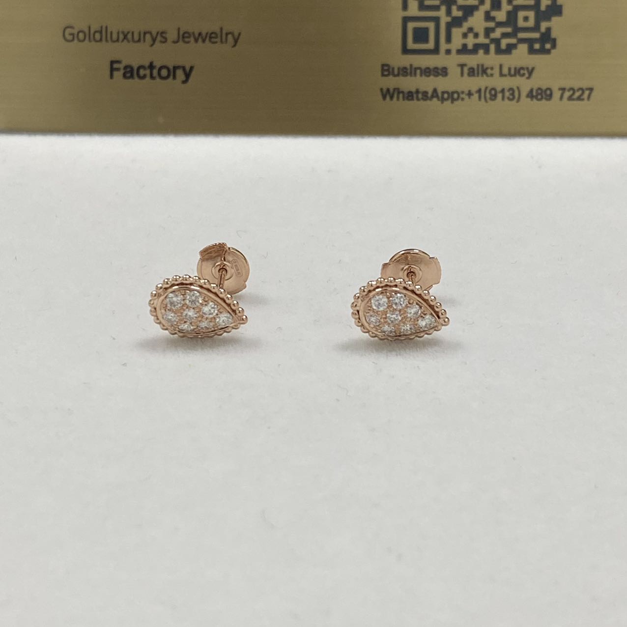 Low Price Boucheron Serpent Boheme Ear Studs S Motif 18K Yellow Gold Diamond JCO00962