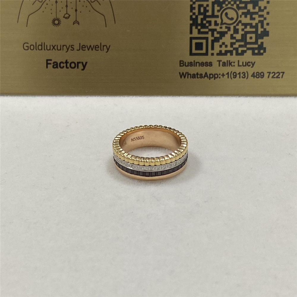 Boucheron Quatre Classique Ring Small Model 18K Gold Diamond JRG00627