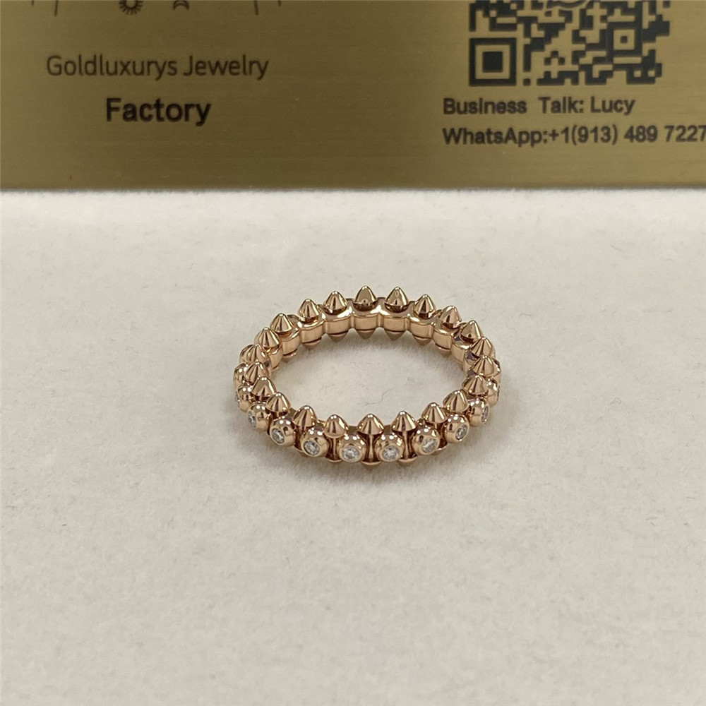 Clash De Cartier Ring 18K Rose Gold Diamonds N4765400