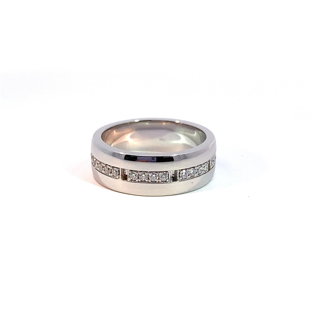 Goldluxurys Fine Jewelry Custom 18K White Gold Setting Diamonds Men Ring