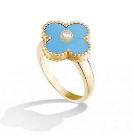 cheap fake Van Cleef Vintage Alhambra ring