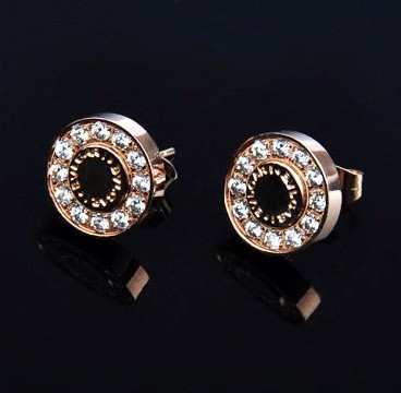 Bvlgari Stud Earrings in 18kt Pink Gold