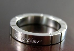Cartier Lanieres Wedding Ring in White Gold