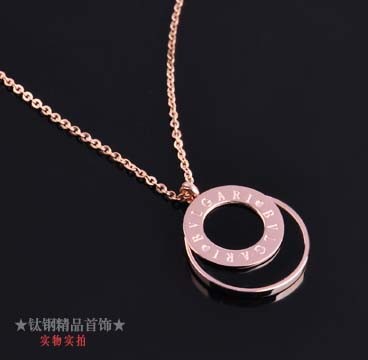 Bvlgari Necklace in 18kt Pink Gold with Black Onyex