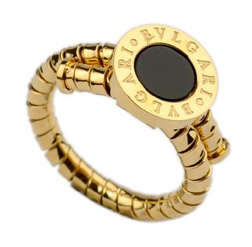 Bvlgari Ring in 18kt Yellow with Black Onyx