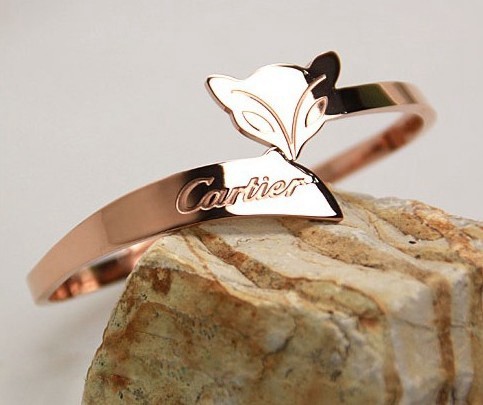 Cartier Fox Bracelet in Pink Gold