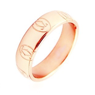 Cartier Happy Birthday Wedding Band Ring in 18kt Pink Gold