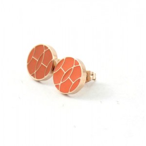 New Hermes Earring, Original with Pink Gold