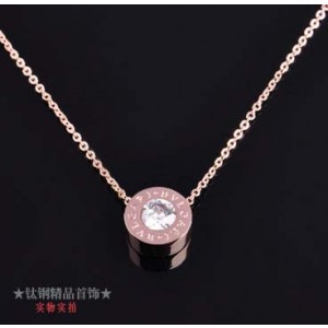 Bvlgari Diamond Necklace in 18kt Pink Gold