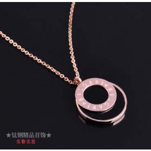 Bvlgari Necklace in 18kt Pink Gold with Black Onyex