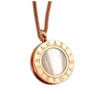 Bvlgari Necklace in 18kt Pink Gold with Ceramic