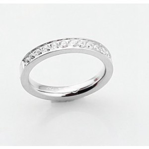 Cartier Wedding Band Ring in Platinum Set With Diamonds,REF:B4071400